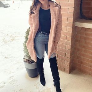 M boutique brand teddy jacket. Pink and cute but warm. Great condition